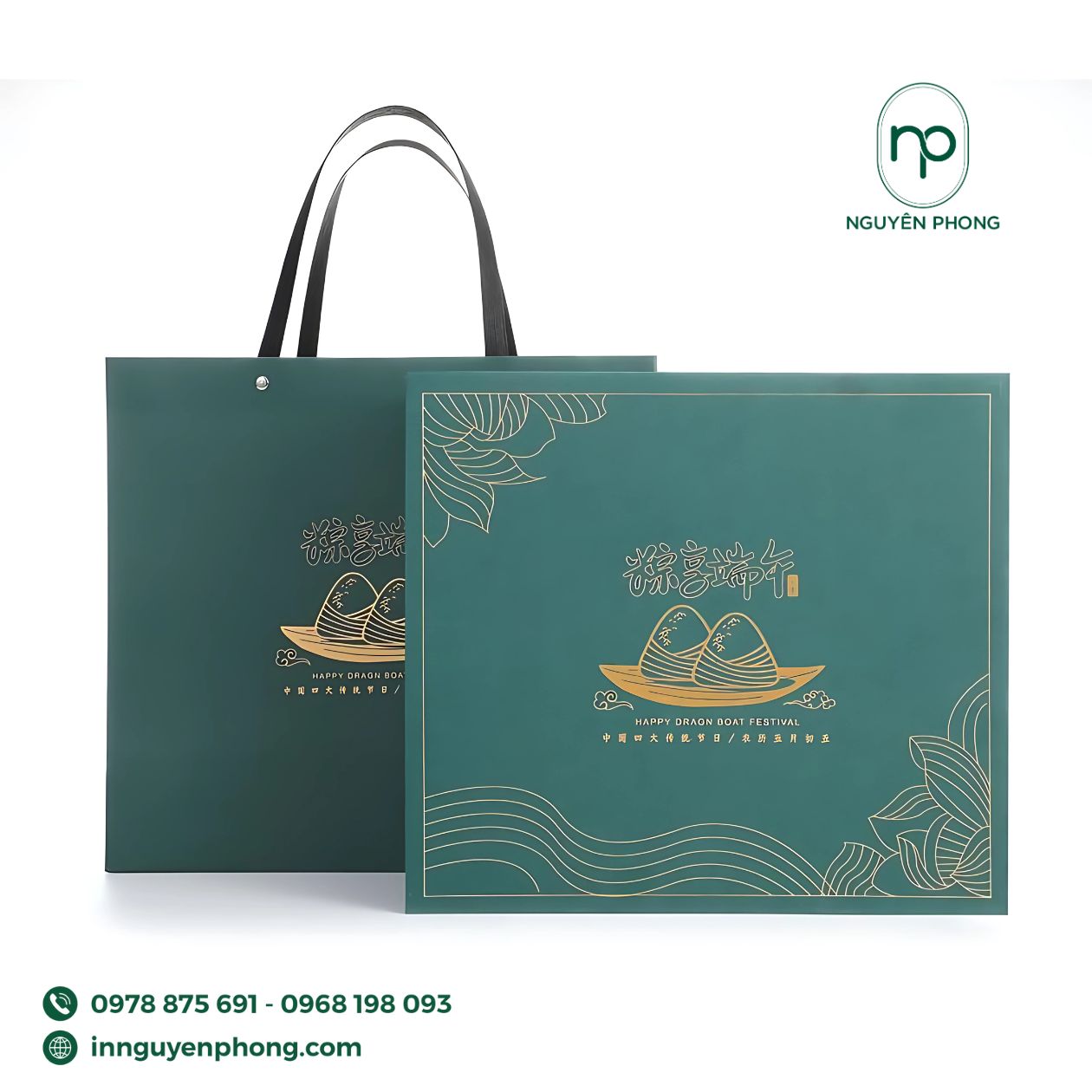 Mẫu in hoa văn trên túi giấy